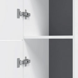 Шкаф-колонна AM.PM GEM, подвесной, левый, 30 см, двери, push-to-open, цвет: белый, глянец