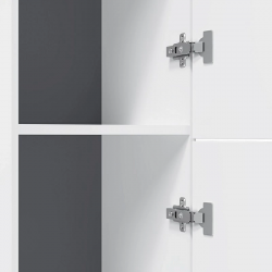 Шкаф-колонна AM.PM GEM, напольный, правый, 30 см, двери, push-to-open, цвет: белый, глянец