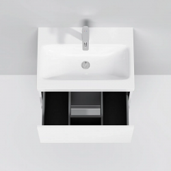 База под раковину AM.PM GEM, подвесная, 60 см, 1 ящик push-to-open, цвет: белый, глянец
