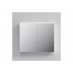 Зеркальный шкаф AM.PM SPIRIT, 80 см, с подсветкой цвет: белый, глянец