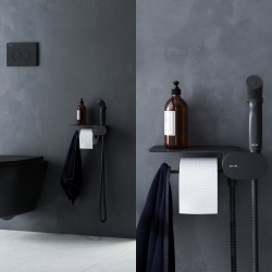 Гигиенический душ со смесителем и полкой AM.PM Like F0202622 скрытого монтажа черный