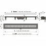 Канал дренажный ALCAPLAST Alcadrain 950*60 д.40мм APZ10-950 (решетка Simple Line в компл.)