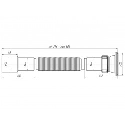 Сифон-гофра Ани 1 1/2"*40/50