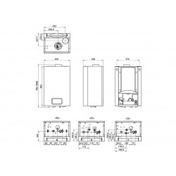 Котел газовый настенный Arderia D24 (24 кВт, закр.камера, двухконтурный)