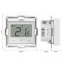 Терморегулятор провод., прогр., встр., с возм. подкл. вынос. датч., WI-FI, белый, в рамку 55х55 ENGO