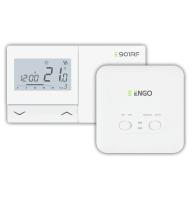Программируемый беспроводной терморегулятор, на батарейках, белый ENGO