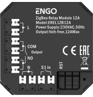 Модульное реле ZigBee 12A, сухой контакт ENGO