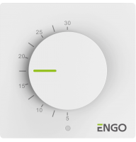 Терморегулятор непрограммируемый, 230 В, белый ENGO