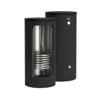 Бойлер косвенного нагрева B01S 160 л Gekon с 1-м ТО 20 кВт напольный INOX