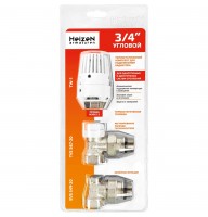 Комплект для подключения радиатора угловой Heizen 3/4"
