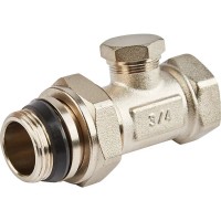 Клапан радиаторный запорный прямой Heizen 3/4"