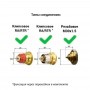 Термостатическая головка со встроенным жидкостным датчиком Heizen ТС-9 М30х1,5 черная