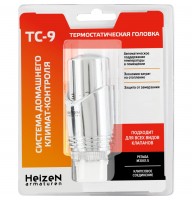 Термостатическая головка со встроенным жидкостным датчиком Heizen ТС-9 М30х1,5 хром