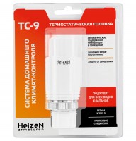 Термостатическая головка со встроенным жидкостным датчиком Heizen ТС-9 М30х1,5 белая