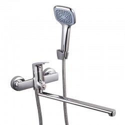 Смеситель ванна MELODIA Waltz картридж 35мм длинный излив 350мм поворотн.аэратор, хром