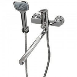 Смеситель ванна MELODIA Waltz картридж 35мм длинный излив 350мм поворотн.аэратор, хром