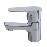 Смеситель умывальник MELODIA Rock картридж 35мм низкий, поворотный аэратор