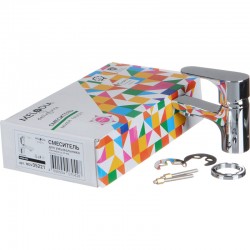 Смеситель умывальник MELODIA Rock картридж 35мм низкий, поворотный аэратор