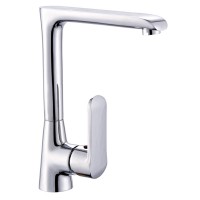 Смеситель кухня MELODIA Heavy Metal картридж д.35мм высокий Г-излив хром