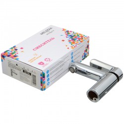 Смеситель умывальник MELODIA Heavy Metal картридж 35мм низкий хром