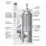 Котел напольный, дизель, двухконтурный, Navien LST-60KG 60 квт, нерж