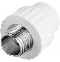 Муфта комбинированная НР 32-1/2" (белый) РОСТерм