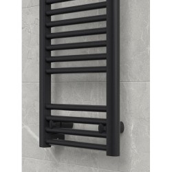 Полотенцесушитель электрический "RIFAR D-LINE" DL-120-60-BM, цвет "Чёрный янтарь", мощность 330 Вт