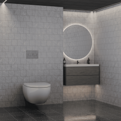 Панель смыва RIVO Touch lux Хром глянцевый
