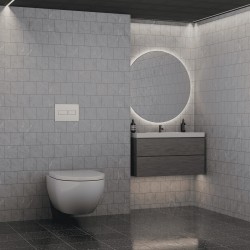 Панель смыва RIVO Touch lux Белый глянцевый