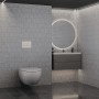 Панель смыва RIVO Touch lux Белый глянцевый