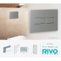 Панель смыва RIVO Touch lux Сатинированная сталь