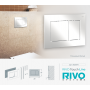 Панель смыва RIVO Touch line Белый глянцевый