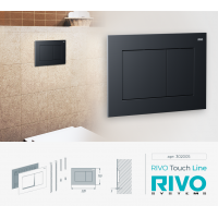 Панель смыва RIVO Touch line Черный матовый