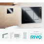 Панель смыва RIVO Touch line Черный глянцевый
