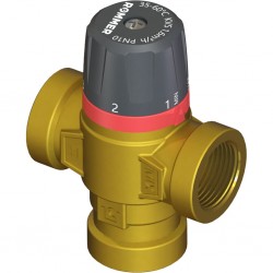 Термостатический смесит. клапан для систем отопления и ГВС 1" НР 35-60°С KV 2,5 (бок.смеш.) ROMMER