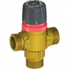Термостатический смесит. клапан для систем отопления и ГВС 1" НР 30-65°С KV 2,3 (центр.смеш.) ROMMER