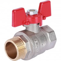 Кран шаровый Rommer 3/4"  ВН/НР, ручка бабочка