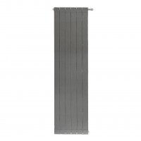 Дизайн-радиатор алюминиевый Stout Oscar 1800 3 секции  боковое подключение (черный)