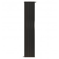 Дизайн-радиатор алюминиевый Stout Sebino 1800 4 секции  универсальное подключение (черный)