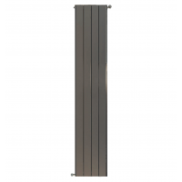 Дизайн-радиатор алюминиевый Stout Sebino 1800 4 секции  универсальное подключение (серый)