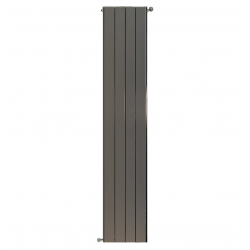 Дизайн-радиатор алюминиевый Stout Sebino 2000 4 секции  универсальное подключение (серый)