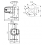 Насос циркуляционный Shinhoo BASIC 40-12F, фланцевый 220В