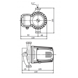 Насос циркуляционный Shinhoo BASIC S 32-4S с гайками