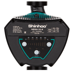 Насос циркуляционный энергоэффективный Shinhoo MEGA 32-8 с гайками