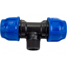 Тройник компрессионный (Нар) - 32 х 1"х 32 TEBO