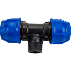 Тройник компрессионный (Нар) - 32 х 3/4"х 32 TEBO