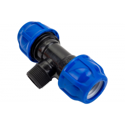 Тройник компрессионный (Нар) - 32 х 3/4"х 32 TEBO