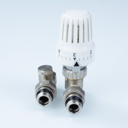 Комплект терморег-го оборуд-я д/рад., прямой 1/2" (термост-ая головка, термостат-й клапан, запорный Комплект терморег-го оборуд-я д/рад., прямой 1/2" (термост-ая головка, термостат-й клапан, запорный