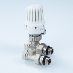 Комплект терморег-го оборуд-я д/рад., прямой 1/2" (термост-ая головка, термостат-й клапан, запорный Комплект терморег-го оборуд-я д/рад., прямой 1/2" (термост-ая головка, термостат-й клапан, запорный