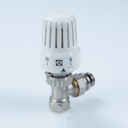 Клапан с термостатической головкой для рад. угловой 1/2"